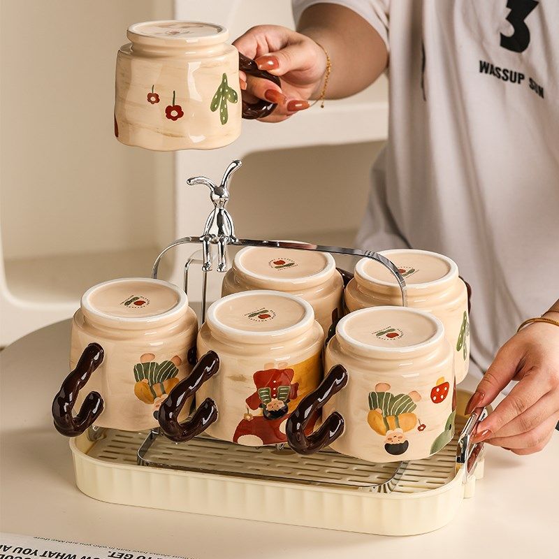 高颜值杯子套装水杯家用套装客厅茶具茶杯杯具套装乔迁新居待客,餐饮具,水具套装,淘宝优惠券,粉丝福利购,淘宝优惠卷