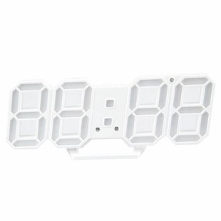 Simple Modern Digital 3D LED Wall Clock Alarm Clocks Snooze