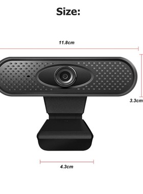 1080P Webcam Widescreen Video Work Home Accessories Built-in