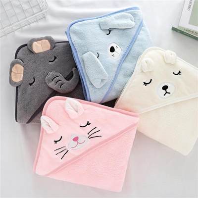 Brby Hooded Towels Newborn BathCaobe Bath TKwel oids Blanket