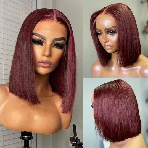 小众高货Sunray Lace front Ombre Honey Blonde Bob Wig 13x1 Ho