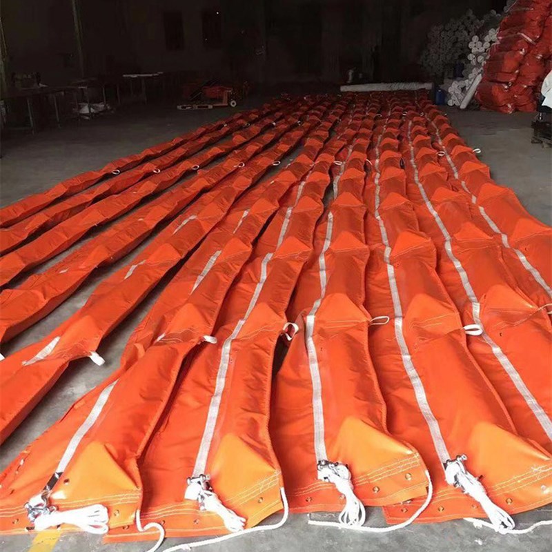 河道水面pvfc围油栏固体浮子式拦污带橡胶围堵防污染专用码头围挡