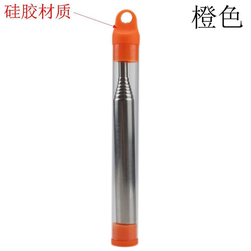 户外野营烧烤生火工具便捷式不锈钢可伸缩吹火管 吹火棒 户外用品