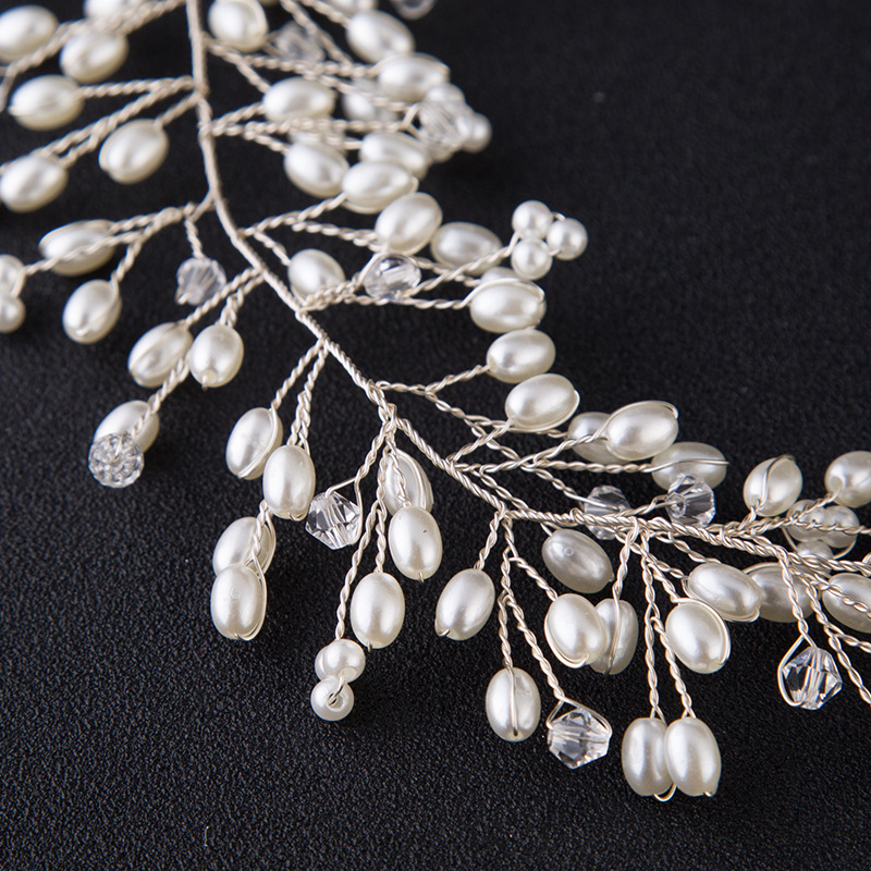 新款手工金色叶子花朵头饰 婚纱礼服配饰头带 新娘饰品