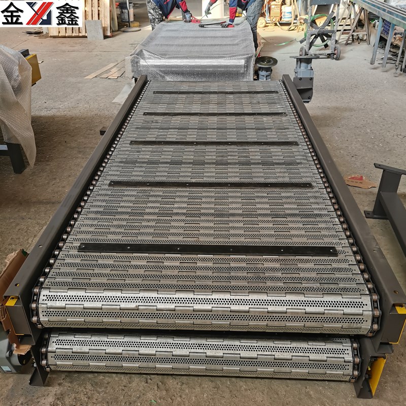 定制小型运输线板链输送带工业传送带压铸件链条流水线链板输送机