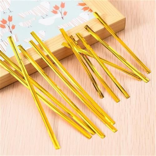 金色扎丝金属扎带捆扎线扎条装饰金线铁丝绳面包食品礼品包袋封口