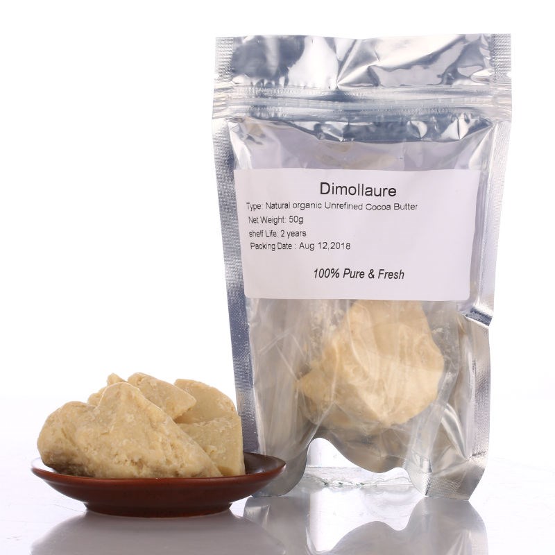 速发Dimollaure 50g Pure Cocoa Butter Unrefined Cocoa Butter