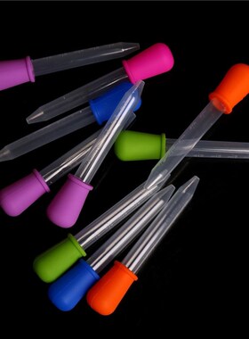 5ml Clear Silicone Plastic Baby Medicine Dropper Spoon Pipet