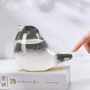 Transparent 速发New Barometer Crystal Glass Bottle Storm