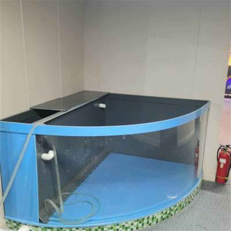 大型鱼缸屏风靠墙玄关隔断落地水族箱水幕墙钓鱼池别墅鱼池造景