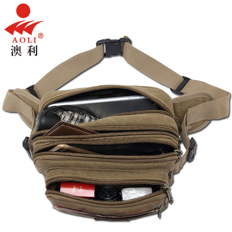 腰包男士多功能大容量 多层 帆布胸包单肩挎包女做生意收钱的包包,箱包皮具/热销女包/男包,男士包袋,淘宝优惠券,粉丝福利购,淘宝优惠卷