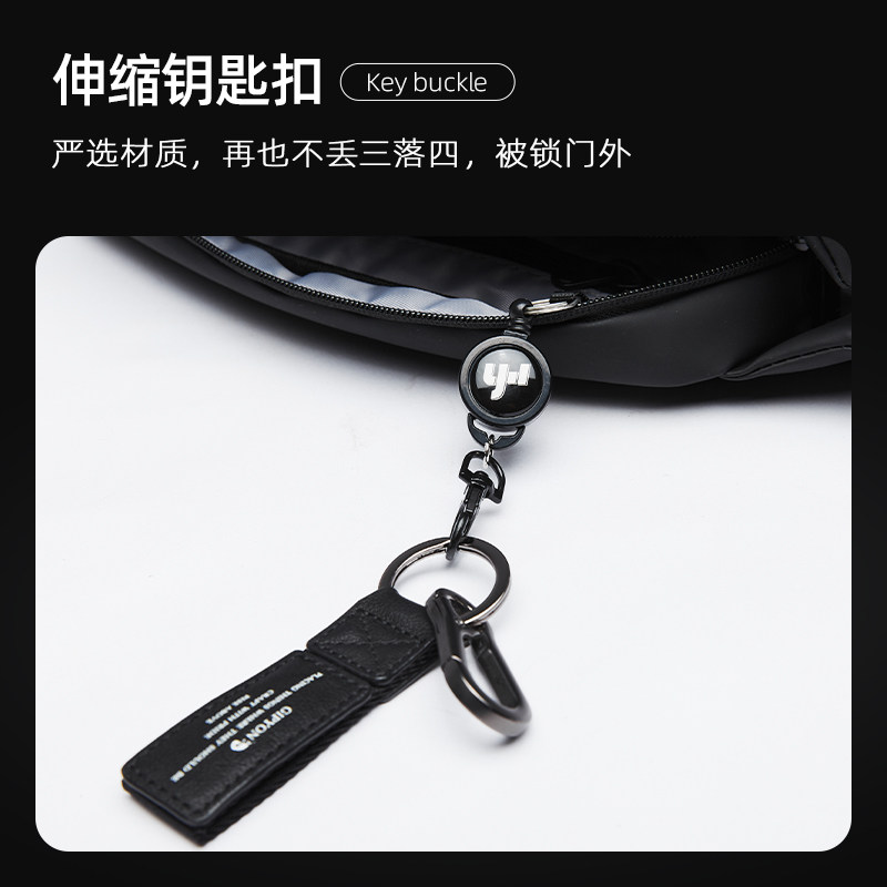 潮流男士胸包时尚防水斜挎包通勤背包骑车腰包运动单肩包小包男款