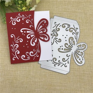 Butterfly envelope greeting card Metal Cutting Dies Stencil
