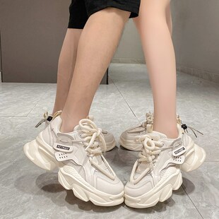 情侣鞋子情侣款一对2024新款春季爆款网红老爹鞋百搭休闲运动女鞋