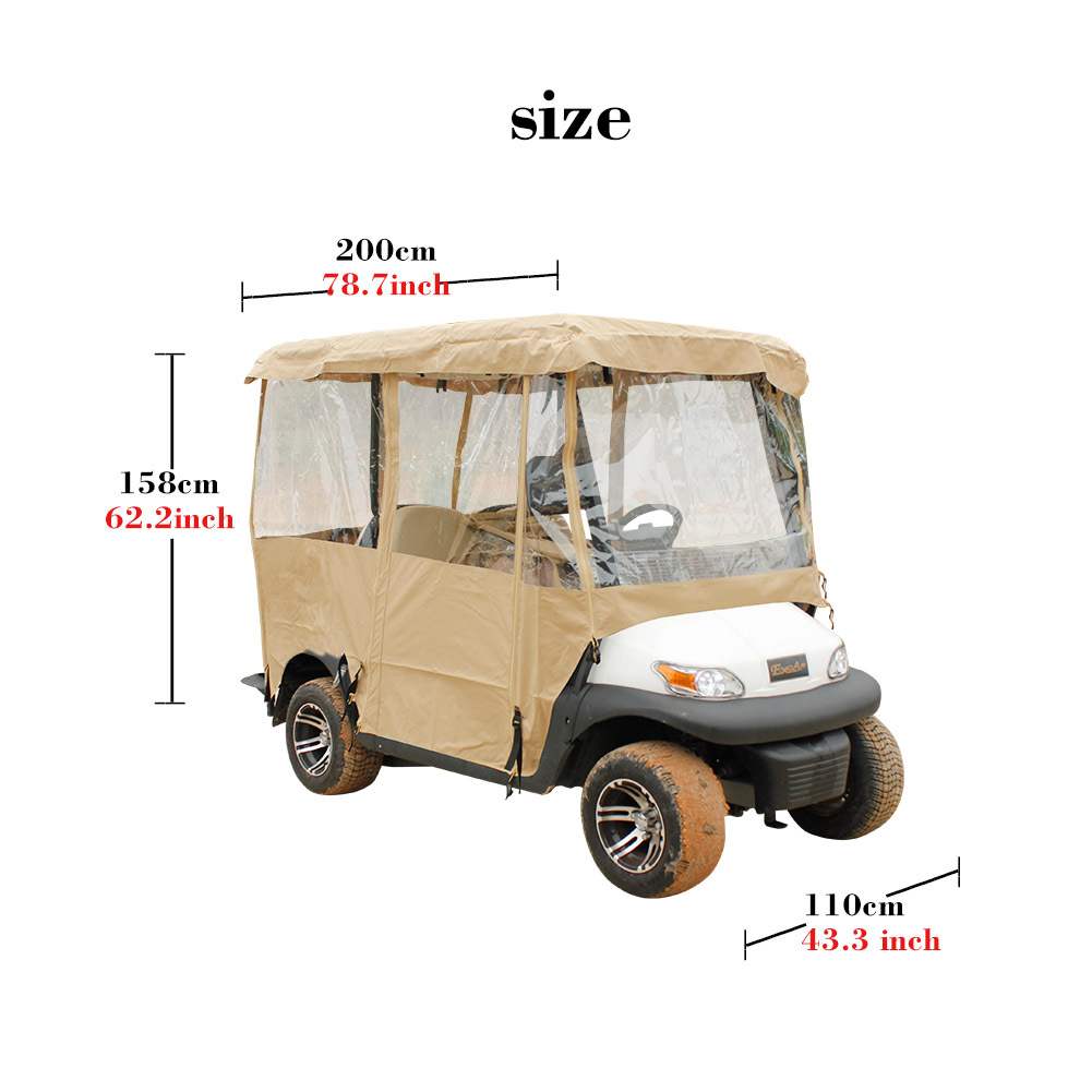 极速Advanced thickened golf cart rain curtain cover protecti