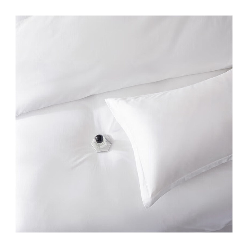 纯白色酒店四件套纯棉床上用品床单被套枕套1.5米床200*230