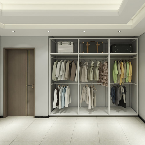 铝合金框架衣柜零甲醛全屋定制衣柜家具整体衣柜卧室衣帽间门定做