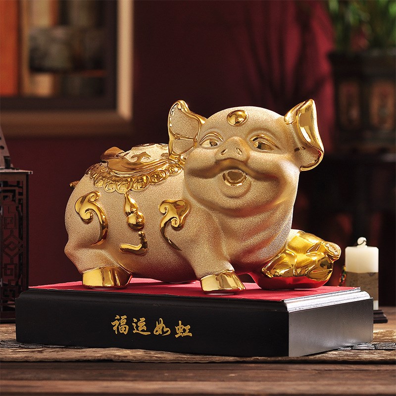 陶瓷金猪储蓄罐超大号存钱罐储钱罐创意成人儿童活动开业客厅摆件