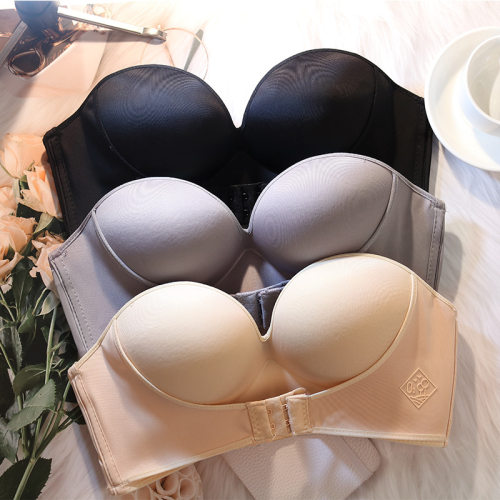 热销Women Sexy Strapless Push Up Bra Front Closure Bralette