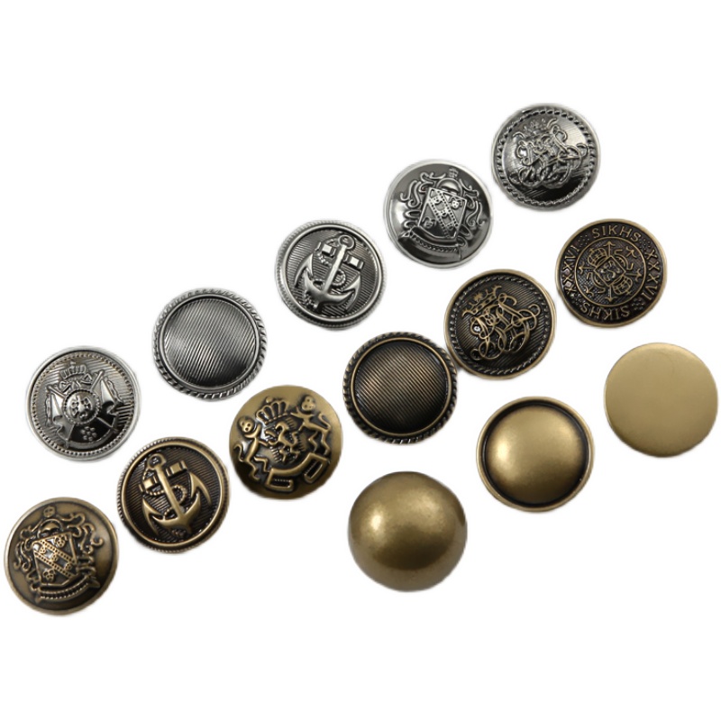 大衣扣子金属纽扣牛仔裤扣配件女毛呢衣服L外套复古手缝大钮扣圆