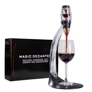 Professional Red Wine Decanter Pourer With Filter Stand Hold