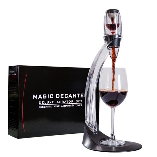 Professional Red Wine Decanter Pourer With Filter Stand Hold