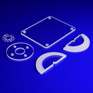 高透耐高温石英玻璃片定制耐腐蚀熔融石英方缸板圆片方片开槽打孔