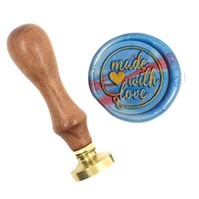 Made with Love Wax Stamp Exquisite Paint wood handle,DIY Anc