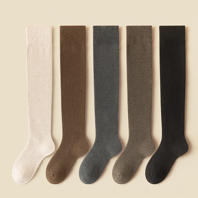 过膝长筒袜子女秋冬季加绒加厚高筒防下滑显瘦护膝毛圈保暖大腿袜,女士内衣/男士内衣/家居服,长筒袜,淘宝优惠券,粉丝福利购,淘宝优惠卷