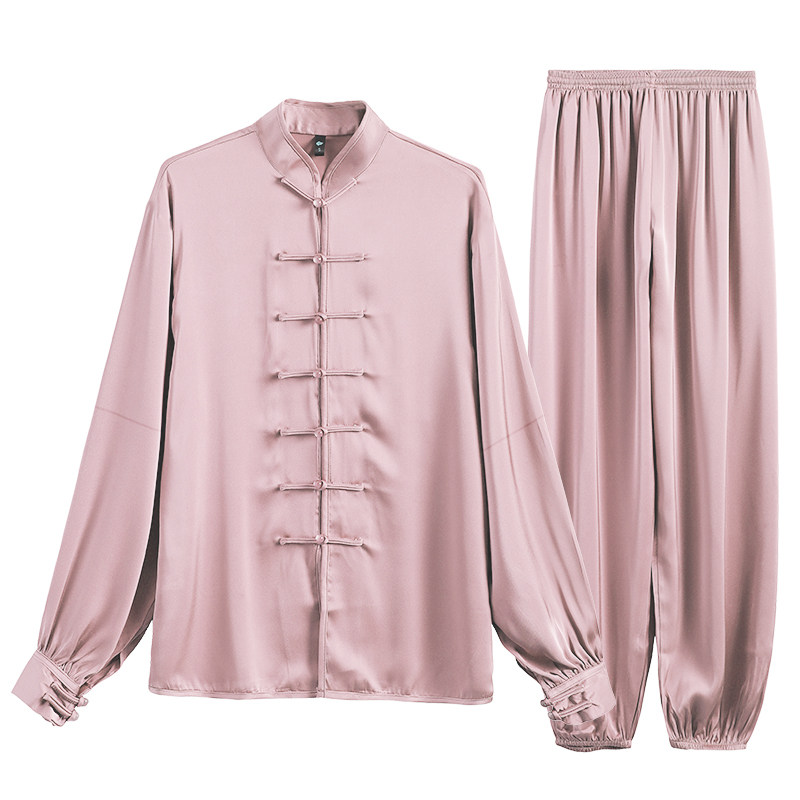 夏季高端冰丝太极服女太极服装女装新款禅意禅修套装太极拳练功服