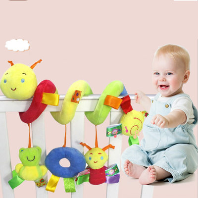 极速Bed Stroller Toy Rattles Crib Car Seat Spiral Baby Toy F