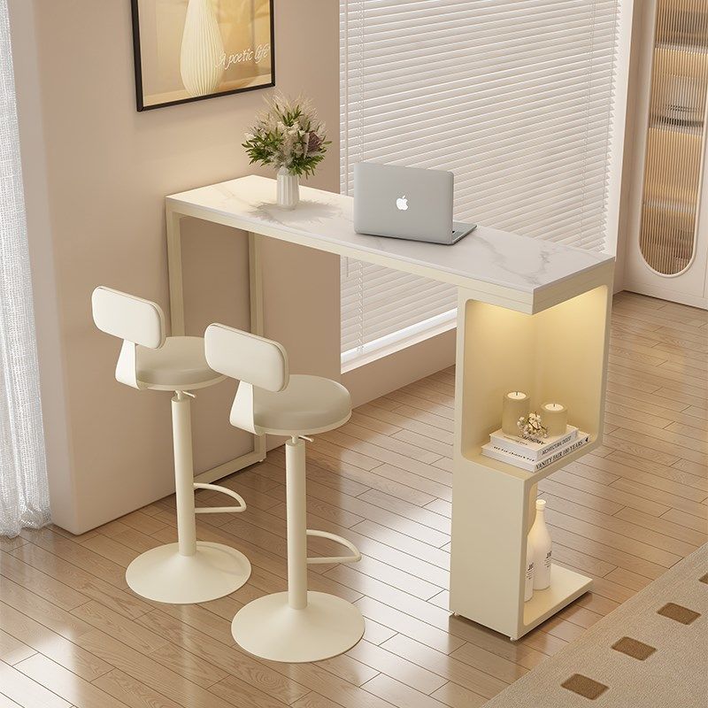 吧台桌家用简约岩板高脚桌长条桌客厅沙发阳台隔断迷你休闲小吧台,住宅家具,岩板餐桌,淘宝优惠券,粉丝福利购,淘宝优惠卷