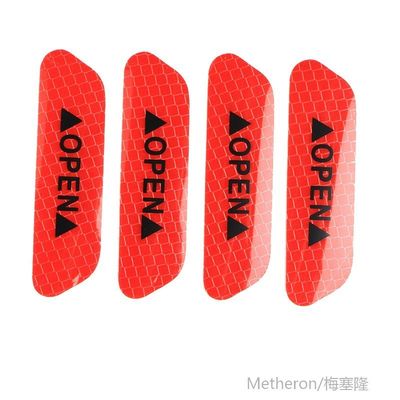 速发推荐4 Pcs Car Door Safety Warning Reflective ers OPEN er