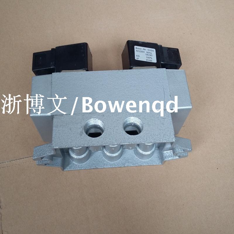 两位四通电控滑阀 双线圈Q24D2-15气动H电磁阀 双作用PT1/2螺纹4图片