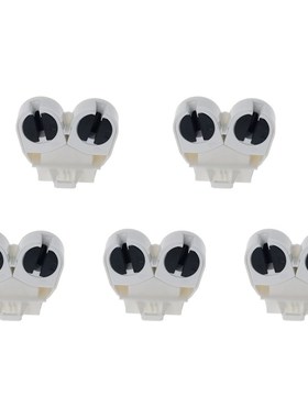 Othmro White T5 Lamp Holder AC 500V 2A F288W Plastic Holder