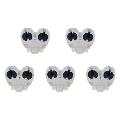 Othmro White T5 Lamp Holder AC 500V 2A F288W Plastic Holder