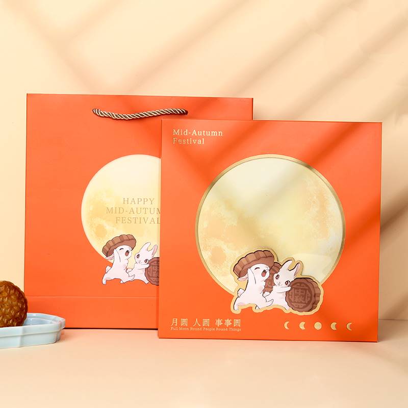 Large mooncake packaging box a single 500g Guangstyle. five-封面