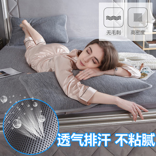 可水洗空调凉席1j.8m床云母冰丝席子1.5夏季2米床笠款1.2软席折叠