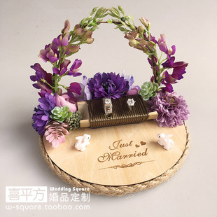 喜平方 手工戒托定制 紫花拱门戒托 婚礼用品 韩式 结婚戒托