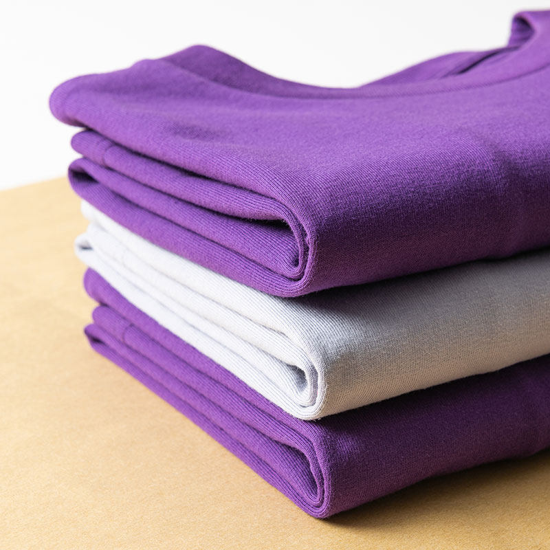雾霾紫250g纯棉纯色柔软细腻宽松男女