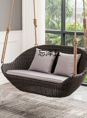 sx家用吊篮藤椅室内阳台吊椅摇椅网红摇J篮椅庭院懒人吊床户外秋