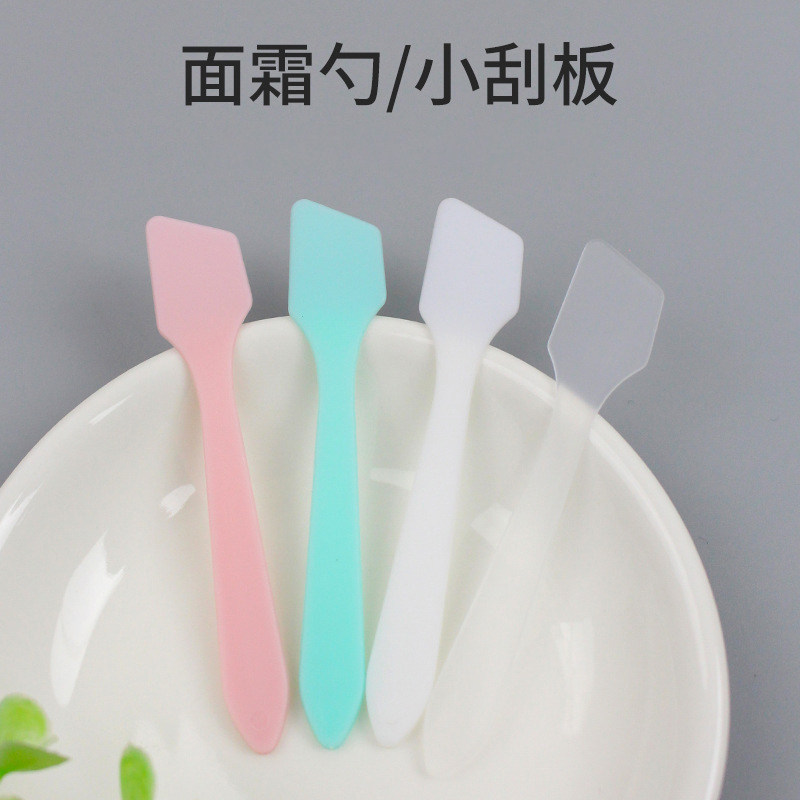 工厂销硅胶迷你刮刀化妆品t挖取勺粉底液面霜身体乳挖勺脸部美容