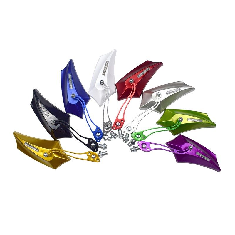 鬼火摩托车反光镜 后视镜巧格迅鹰后视镜祖玛电动助力车改装配件