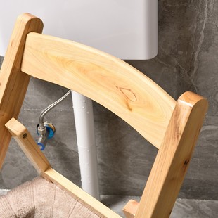 折叠实木加厚坐便椅老人孕妇坐便器厕所凳大便座椅木质坐便凳家用