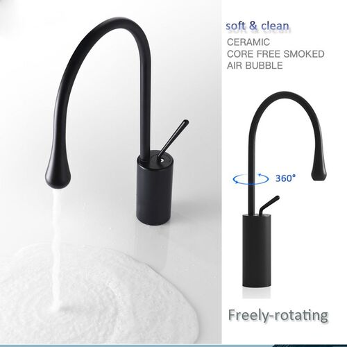 速发Bathroom Basin Faucets Luxury Black Sink Mixer High Qual