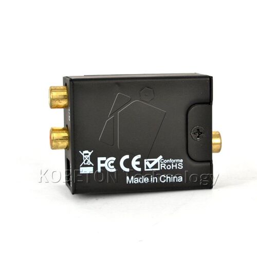 Kebidu Analog to Digital ADC Converter Optical Coax RCA Tos