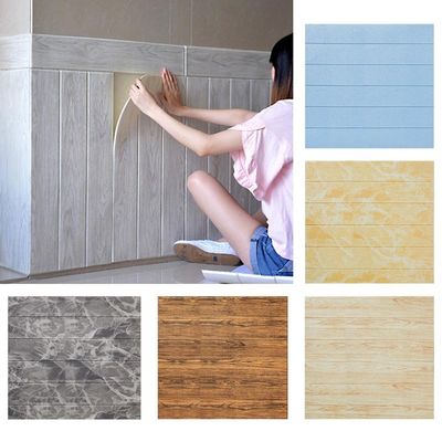 新品70x70cm Wood Grain Waterproof Self Adhesive Wall er Back