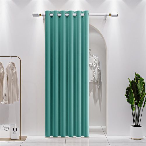 家用遮光门帘窗帘保暖q厨房空调挡风隔断帘遮挡帘免打孔出租房龙