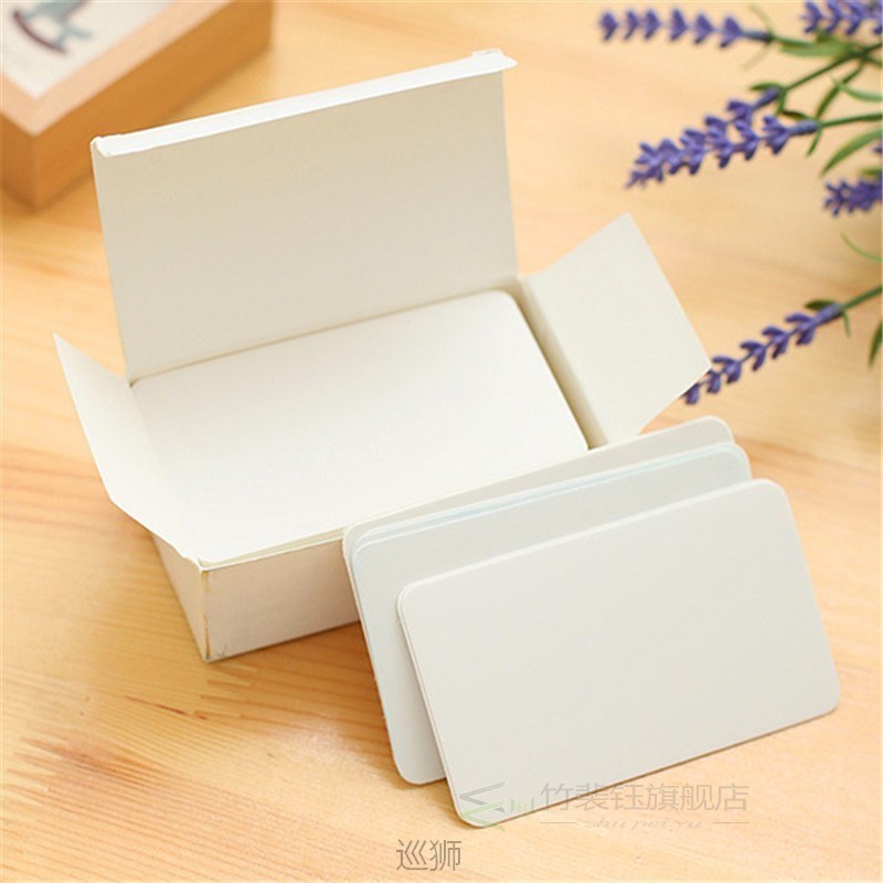 90 Pieces/set.White paper blank cards.Handmade greeting card