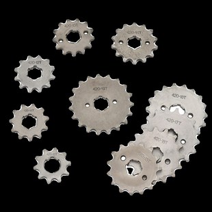 越野摩托车沙滩车发动机小链轮牙盘小飞齿420型号17mm 20mm内径